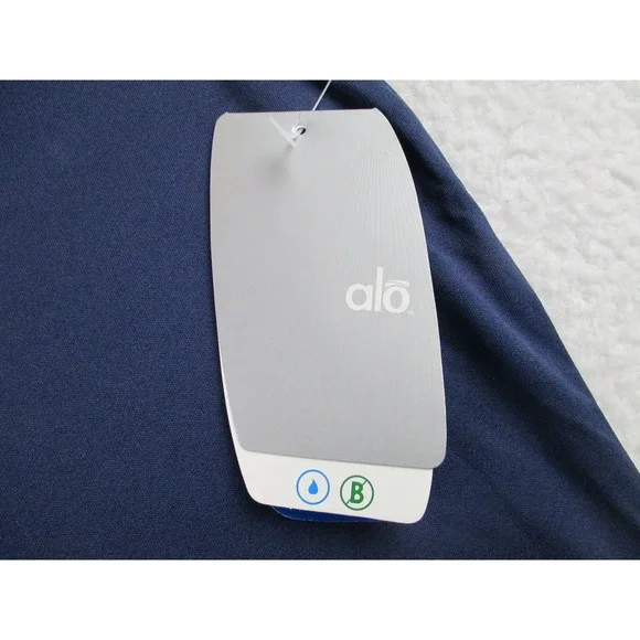 Alo Yoga Shirt Mens 3XL Navy Blue CoolFit Performance Athletic‎ Polyester Tee